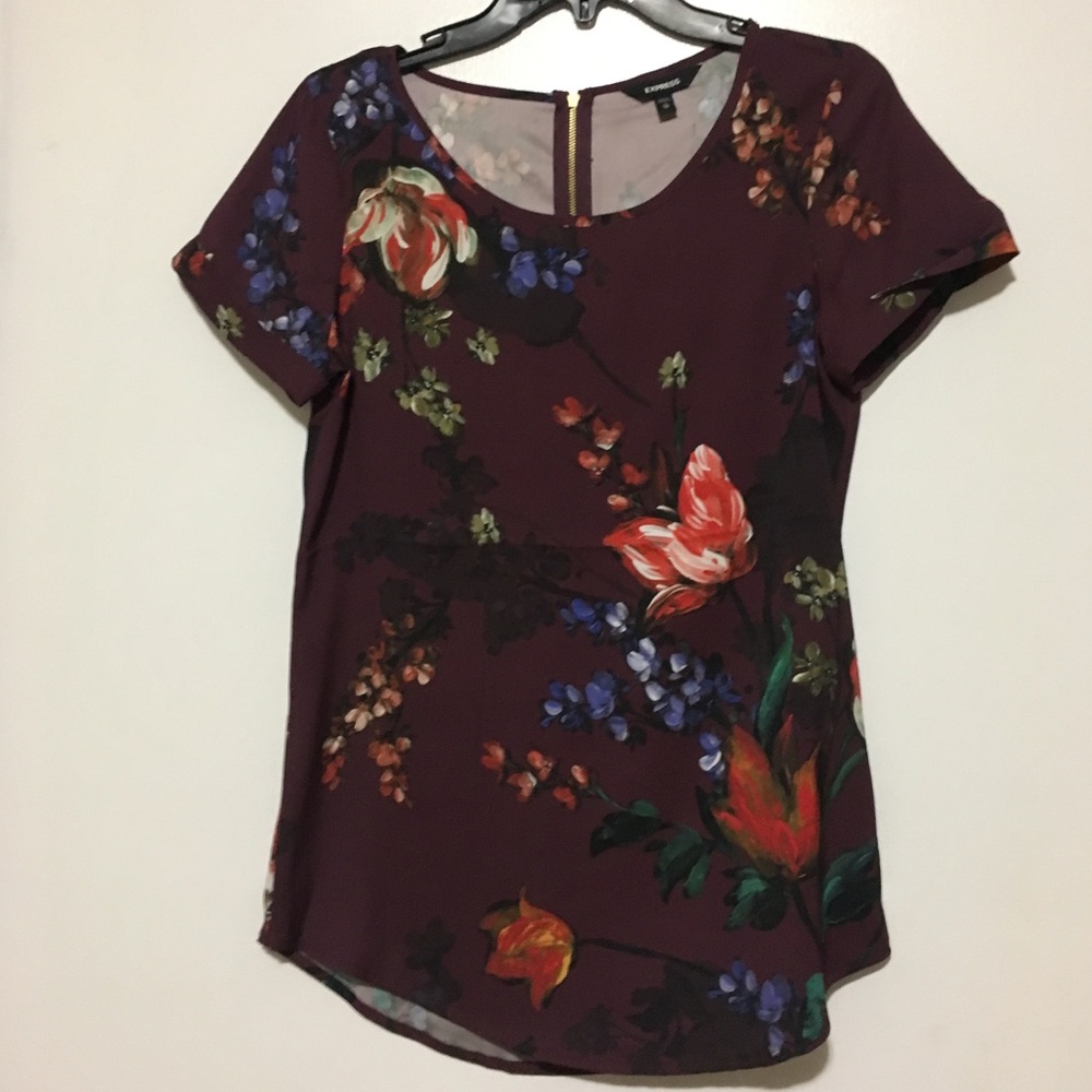 Express floral shirt